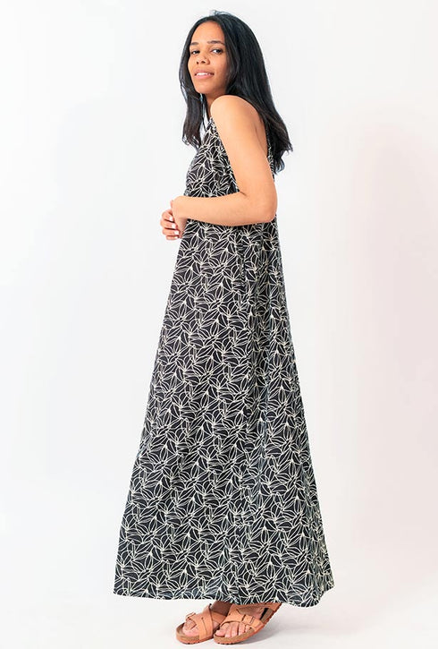 Y Why? Leichtes langes Baumwollkleid Lavinia
